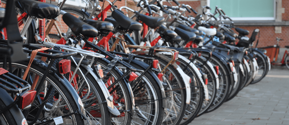Always lock your bike to a bike rack - it can get confiscated otherwise.